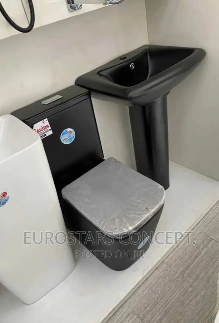 Black Square Wc Set