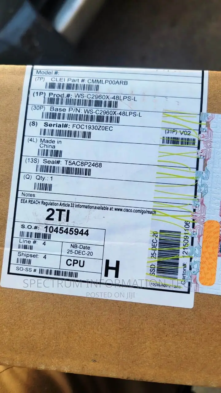 Cisco Ws-C2960x-48lps-L