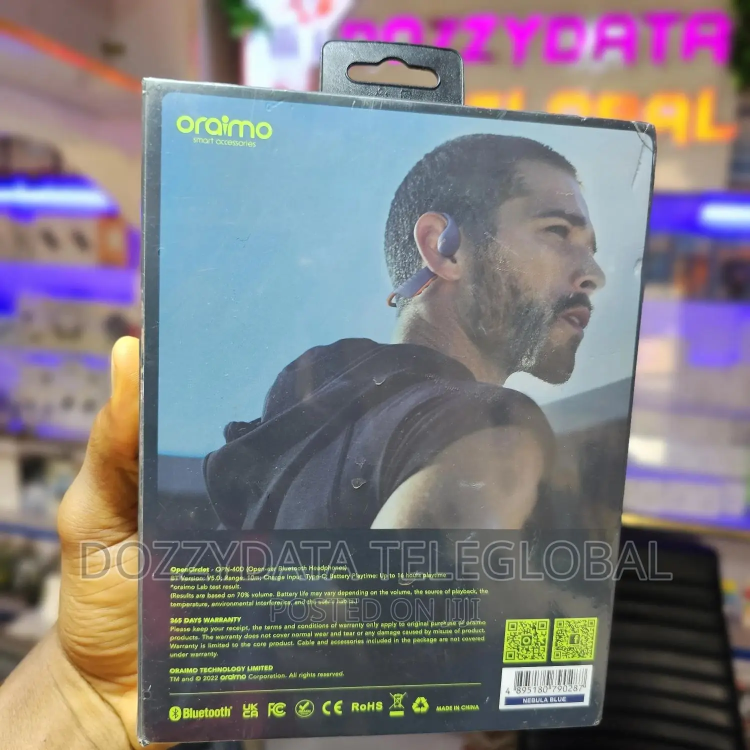 Oraimo Opencirclet Ergonomic Secure Fit Openear Bluetooth