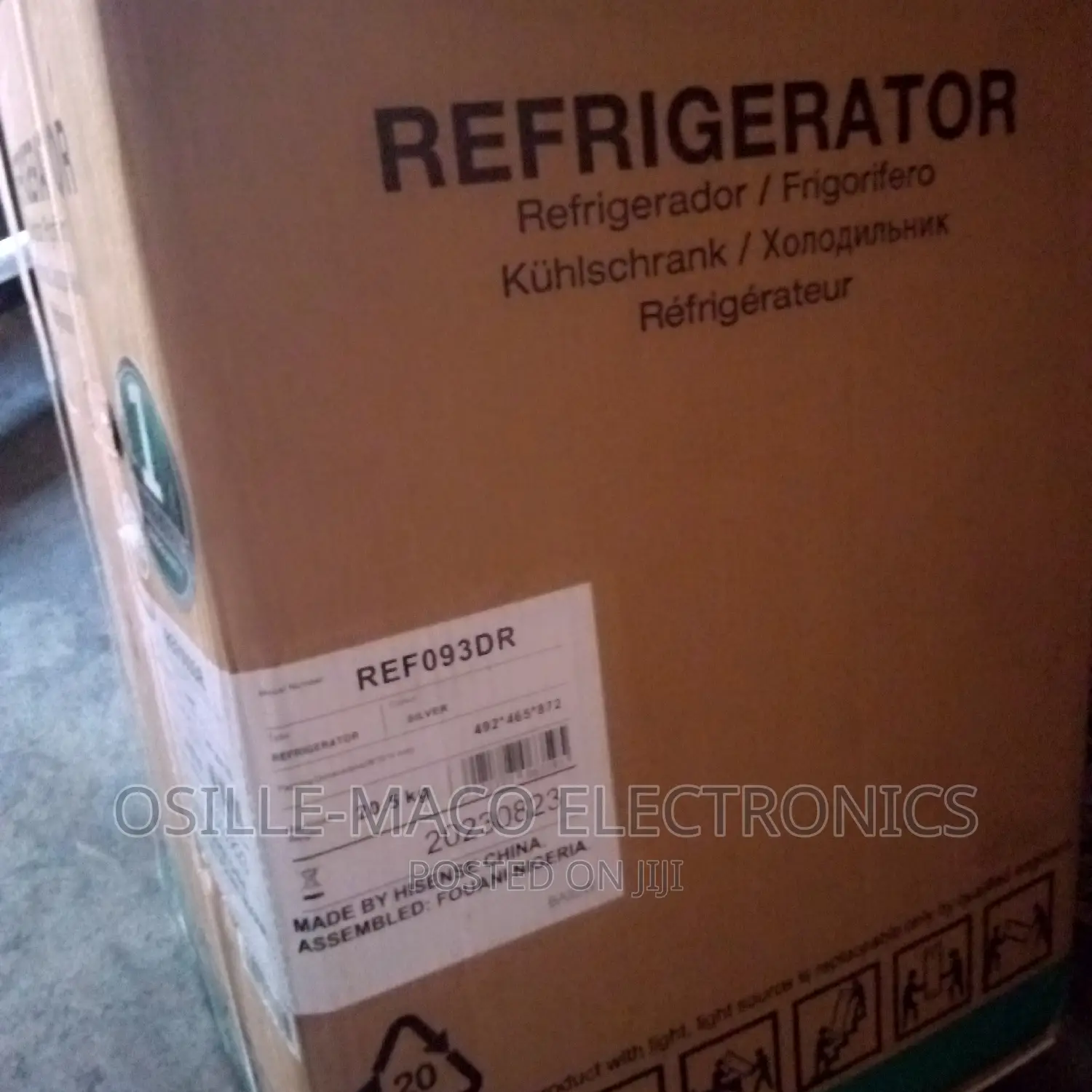 Hisense Fridge,Model Number Ref093dr