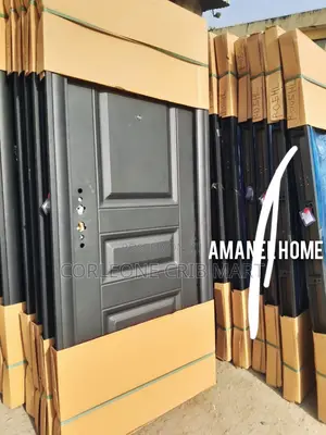 Black 3 Panel Pure Steel Door