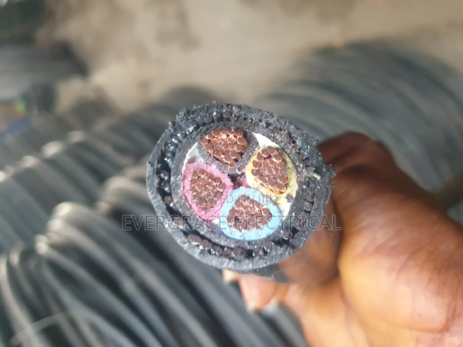 50mm Cable Armoured 4core Copper