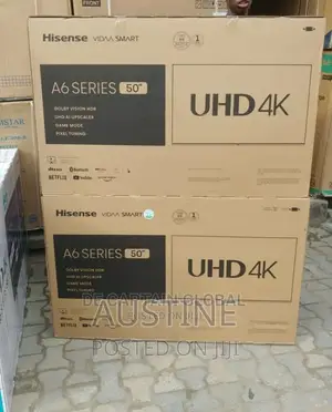 Brand New Hisense 50"Smart Uhd Tv>Netflix>Wi-Fi>Bluetooth