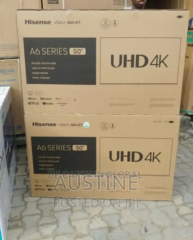 Brand New Hisense 50"Smart Uhd Tv>Netflix>Wi-Fi>Bluetooth