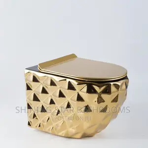Gold Conceal Toilet Set With Tank