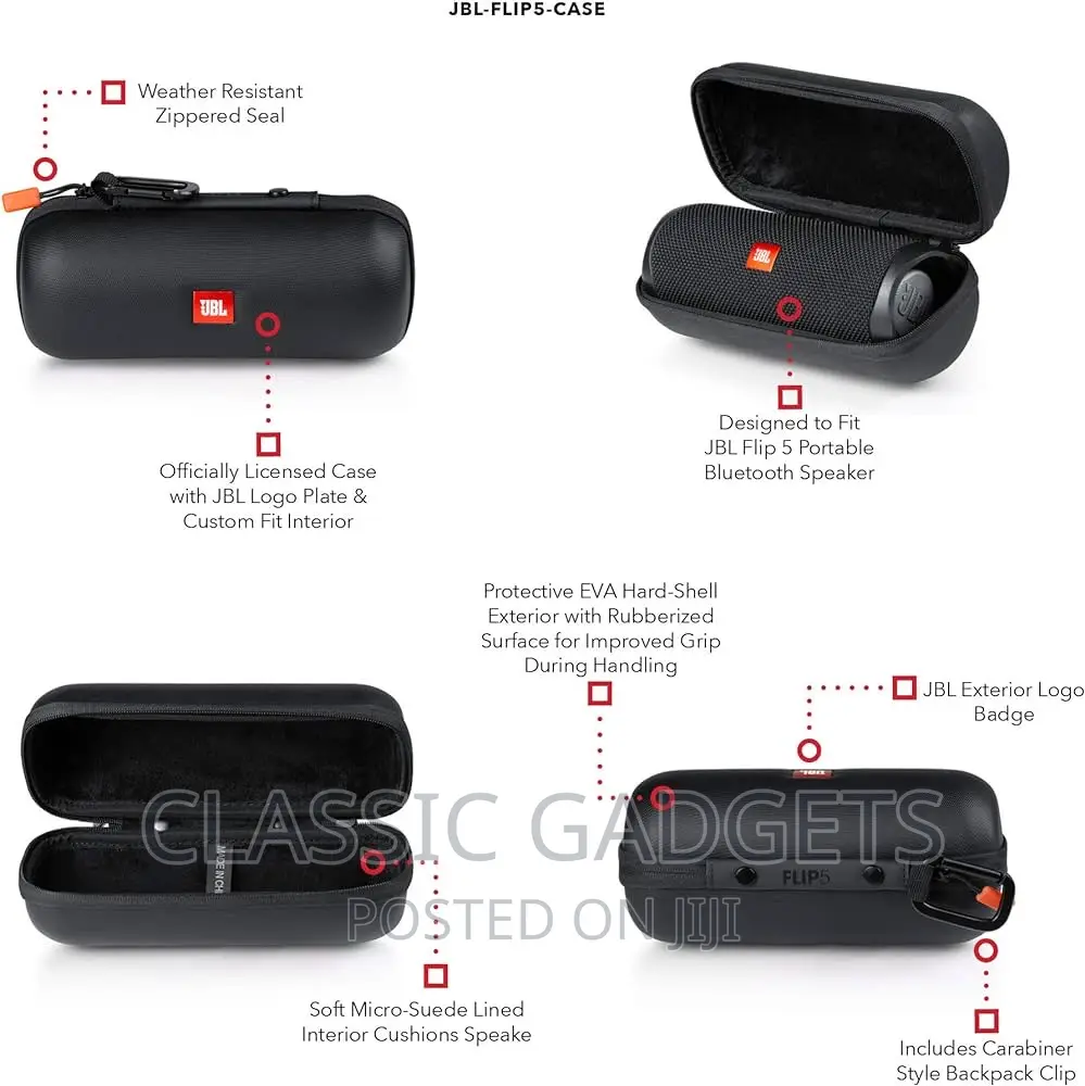 Portable Carrying Case for JBL Flip 5/ 6