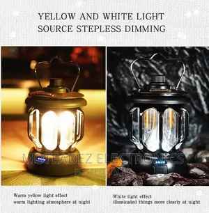 Retro Rechargeable Camping Lantern With Usb