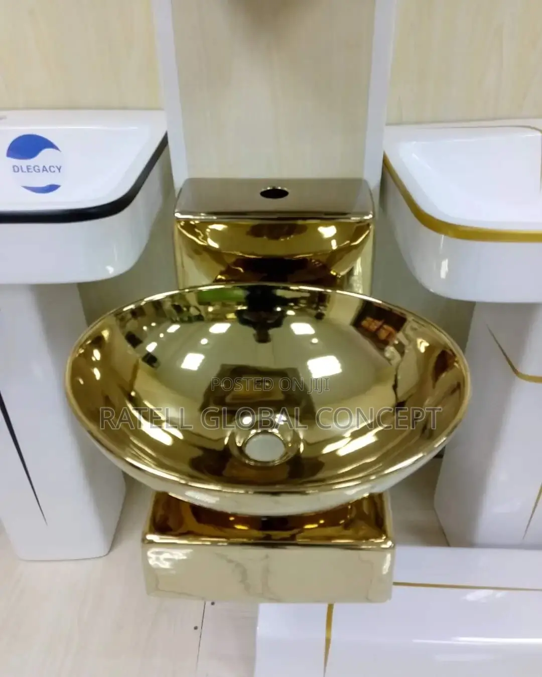 Gold Hanging Wash Hand Basin
