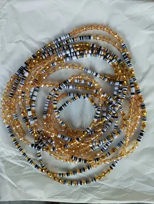 Ghana Disc@Crystal Waist Beads