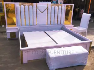 Excellent Set of HDF 6 by 6 Unphostered Bedframe - Foreign Design
