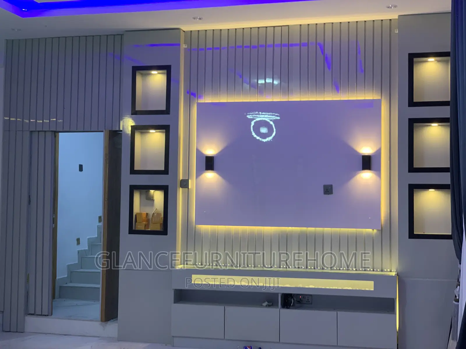 All High Gloss TV Console
