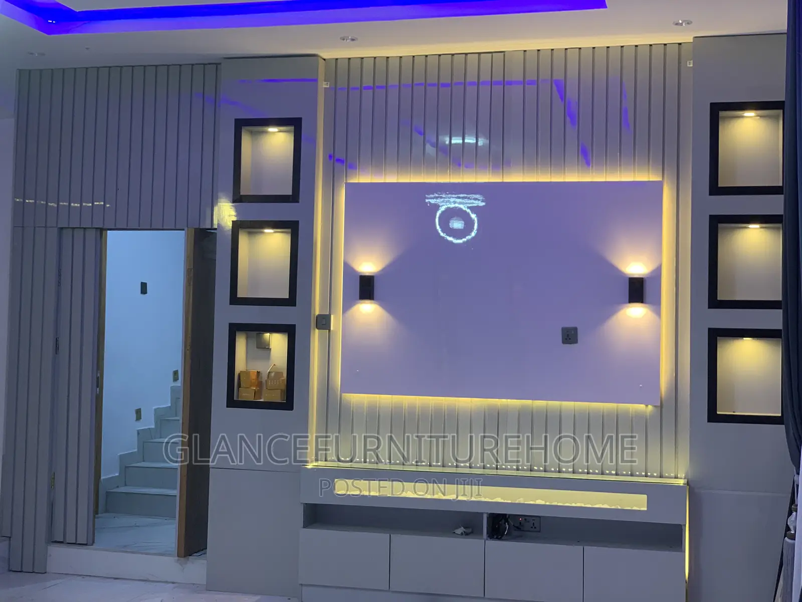 All High Gloss TV Console