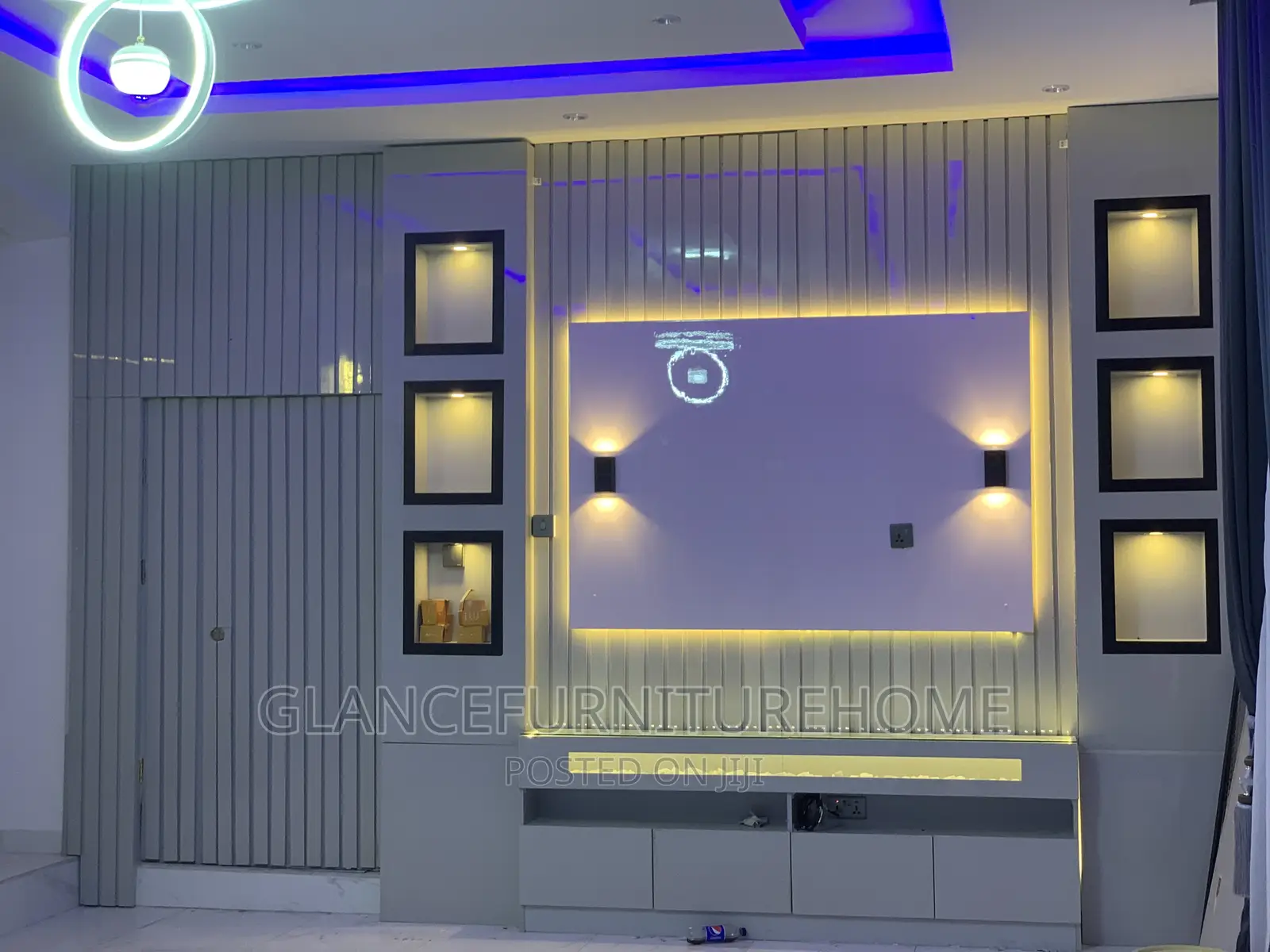 All High Gloss TV Console