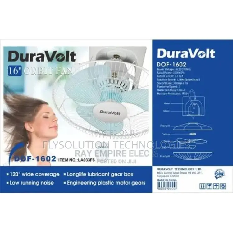 16inches Duravolt Ac Dc Orbit Velocity Ceiling Fan