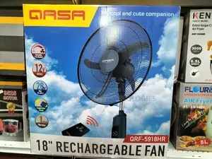 QASA 18 Inches Rechargeable Fan + Remote Control