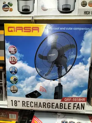 QASA 18 Inches Rechargeable Fan + Remote Control