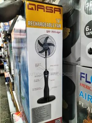 QASA 16 Inches Rechargeable Fan + Remote Control