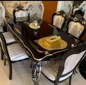 Brand New Wooden Royal Dining With Quality Six Chairs