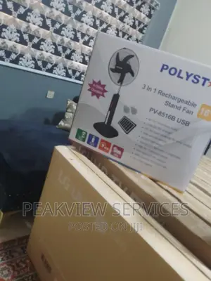 Brand New Polystar 16" Rechargeable Fan