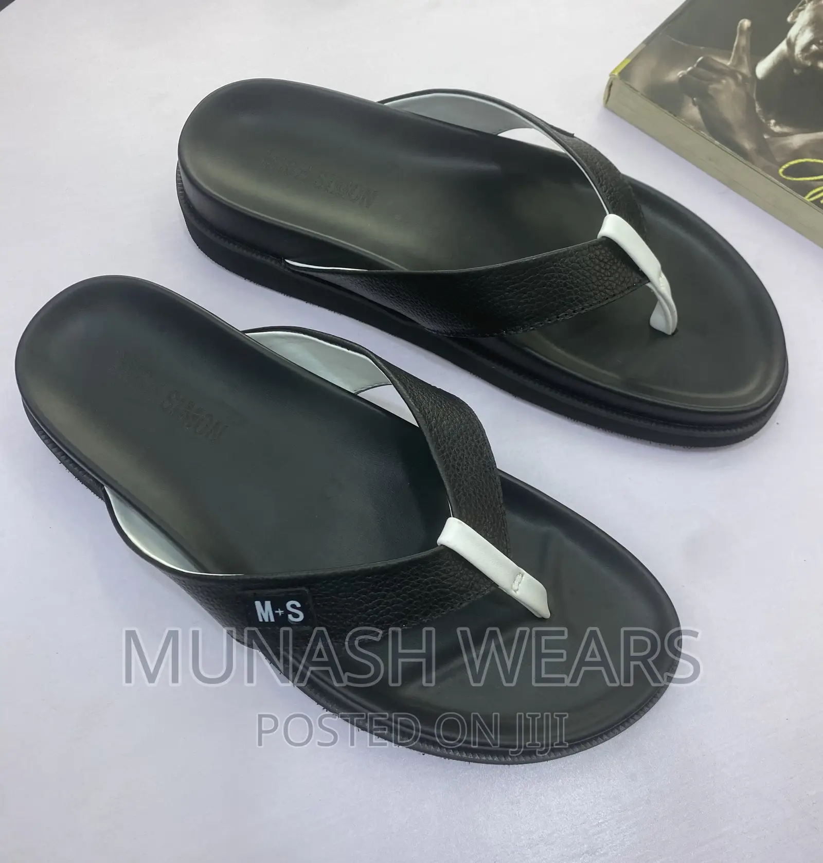 Original Italian Mich Simon Leather Slipers
