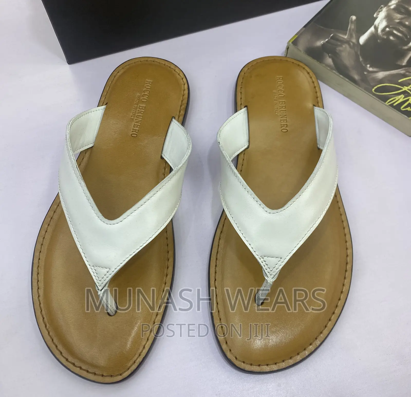 Original Italian Leather Rocco Leather Slipers