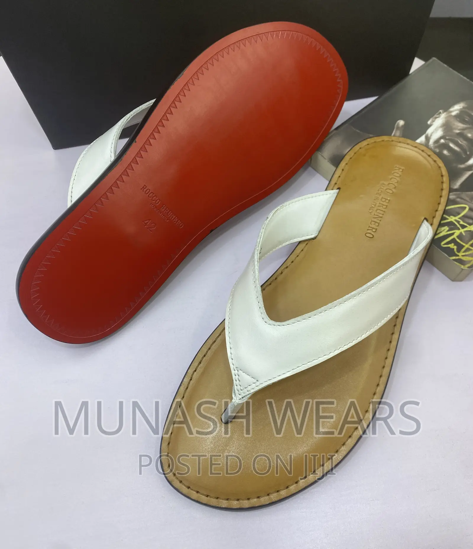 Original Italian Leather Rocco Leather Slipers
