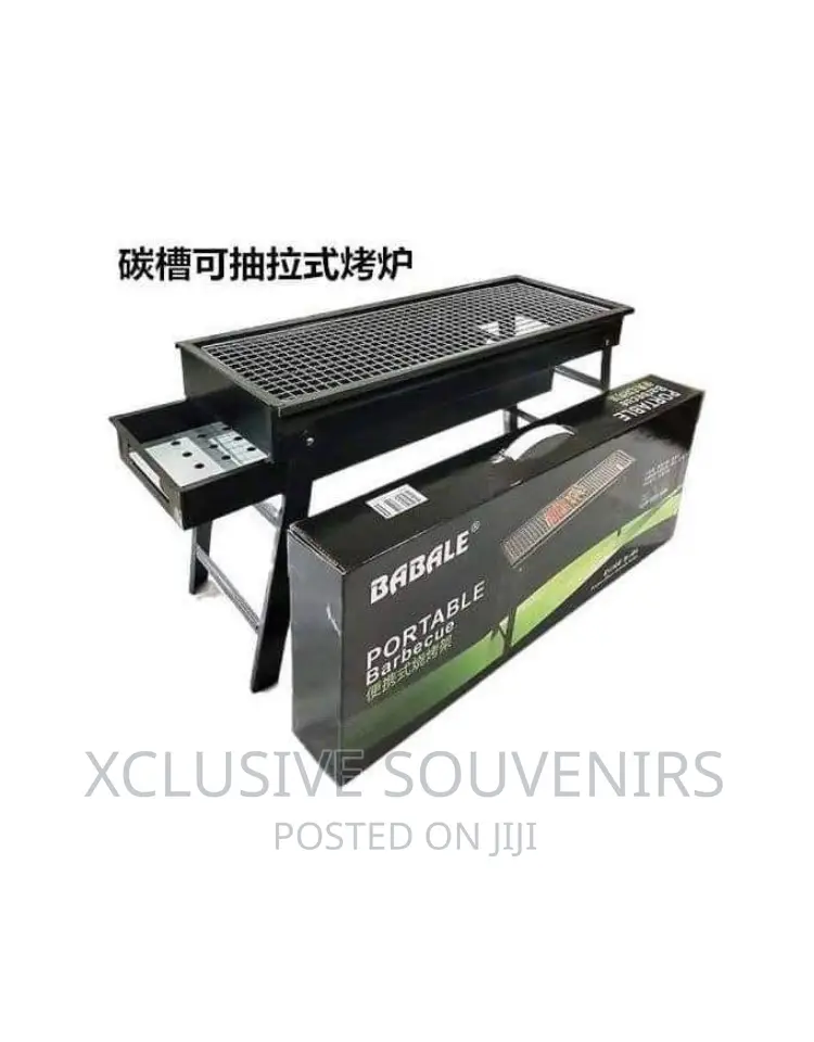 Long Charcoal BBQ Grill