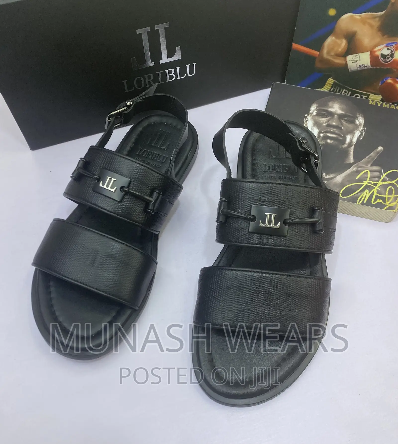 Italian Leather Lorri Blu Sandal