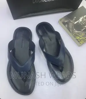 Italian Leather Slipers for Men