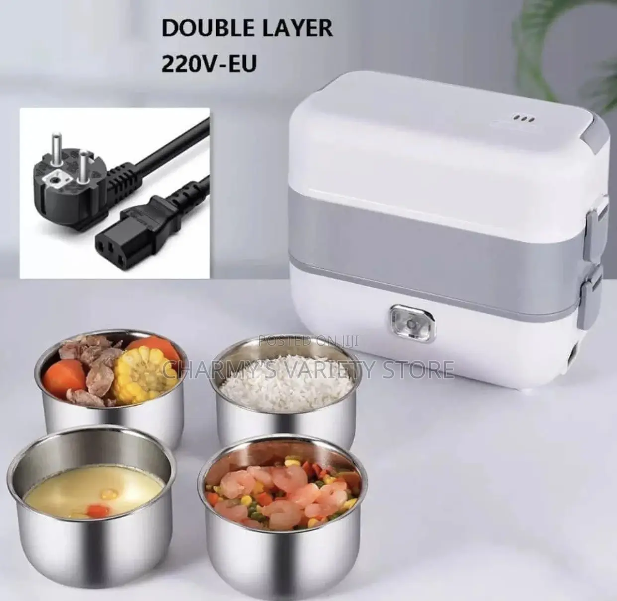 2layer Electric Lunch Box and Food Warmer