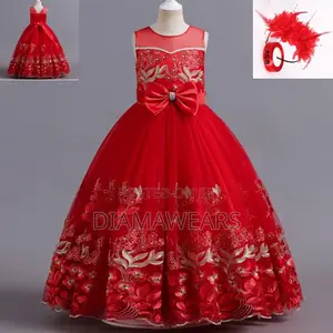 Red Princess Unique Children Ball Gown / Dress