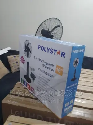 Polystar PV-8516B 3 in 1 Rechargeable Standing Fan
