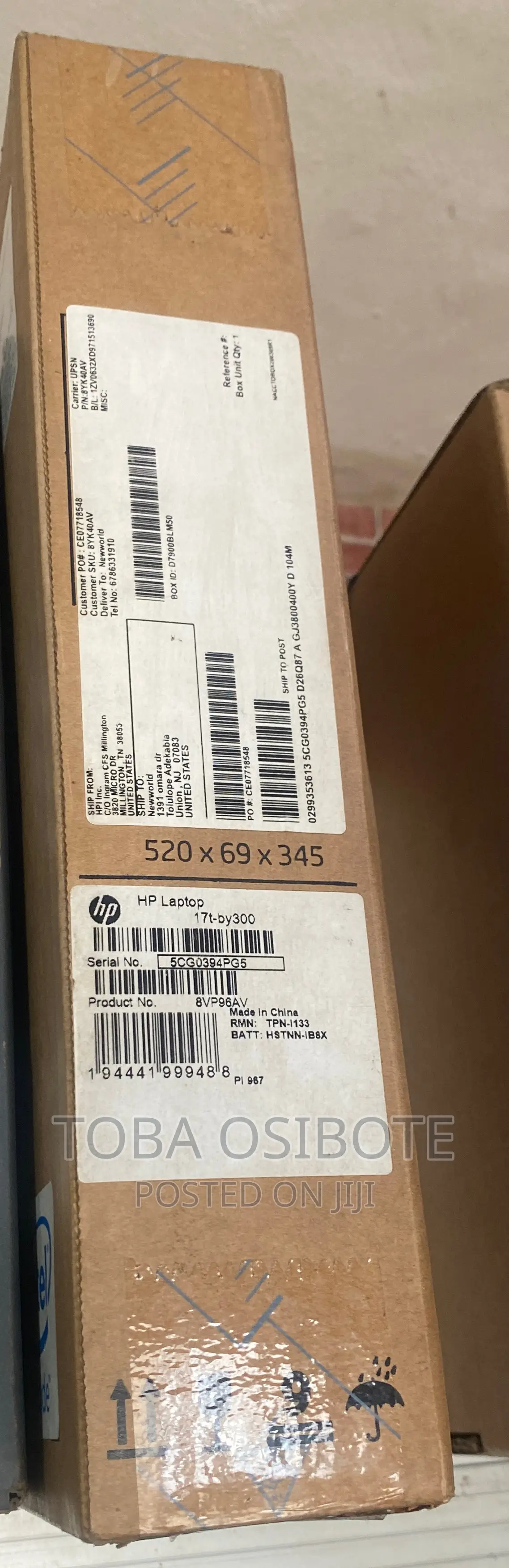 New Laptop HP 17-3000 8GB Intel Core I7 HDD 1T