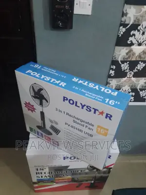 Quality Trending Polystar Rechargeable Fan 16inch