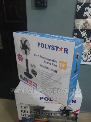 Trending (PV-8516B)Polystar 3 in 1 Rechargeable Standing Fan