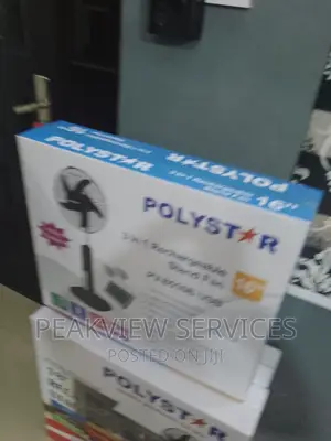 Environment Friendly Polystar Rechargeable Fan 16 Inch