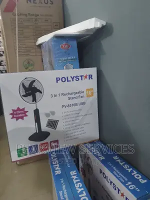 Environment Friendly 16"Inch 3 In1 Rechargeable Polystar Fan