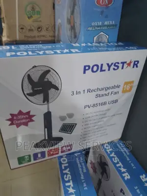 The Best Polystar (Pv-8516b) 3 In1 Rechargeable Standing Fan