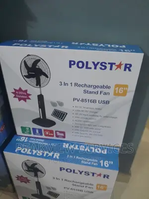 Durable Polystar 16"Rechargeable Fan