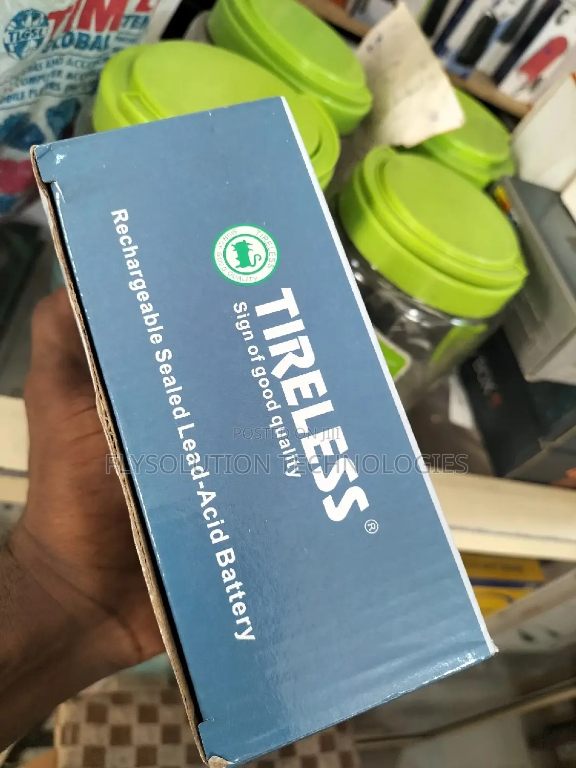 Tireless Rechargeable 12v 7.2ahs Ups Fans Battery