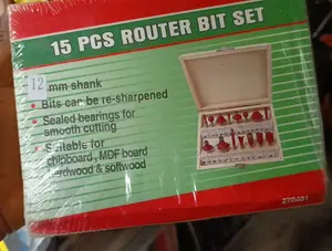 Router Bits Set,15pcs Router Bit 12mm