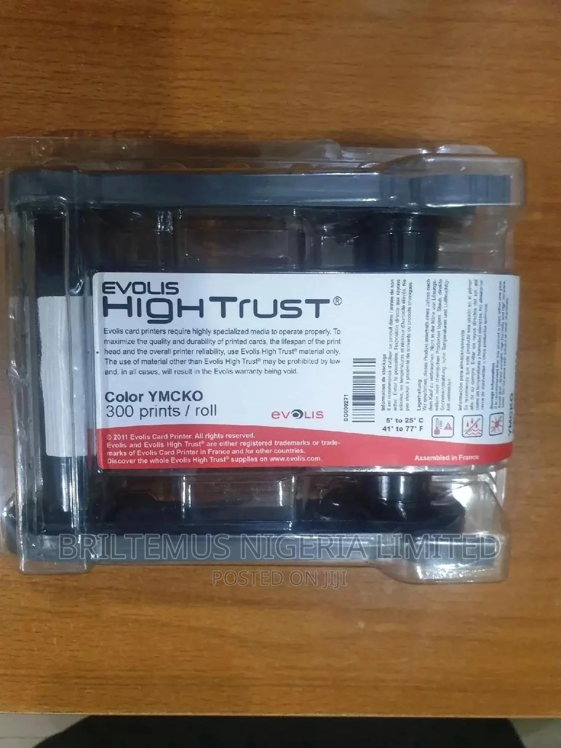 Evolis High Color Ribbon 4 Primacy Zenius Printer|300prints