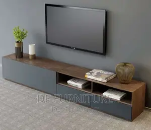 A Brand New Multicolor Tv Console Table With Drawers Door