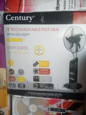 18 Inches Century Rechargeable Mist Fan