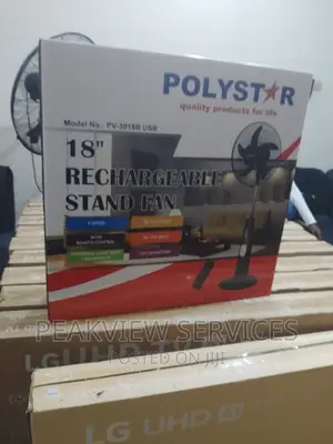 Environment Friendly Rechargeable Polystar 18 Inch Fan