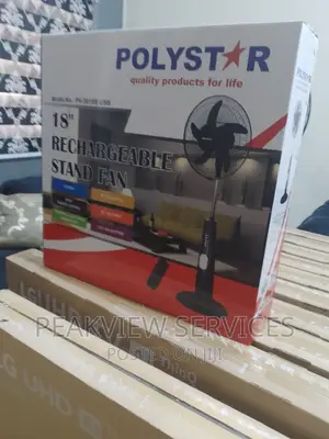 Quality Trending Polystar 18 Inch Rechargeable Stand Fan