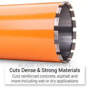 Diamond Core Drill, 3"/76mm Diameter Core Drill Bit,