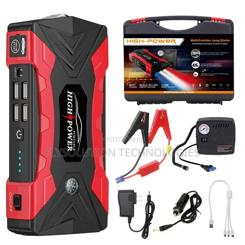 High-Power Multi-Function Jump Starter 99,800mah