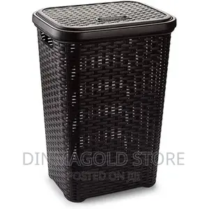 Clothing Basket With Lid 60 Liters