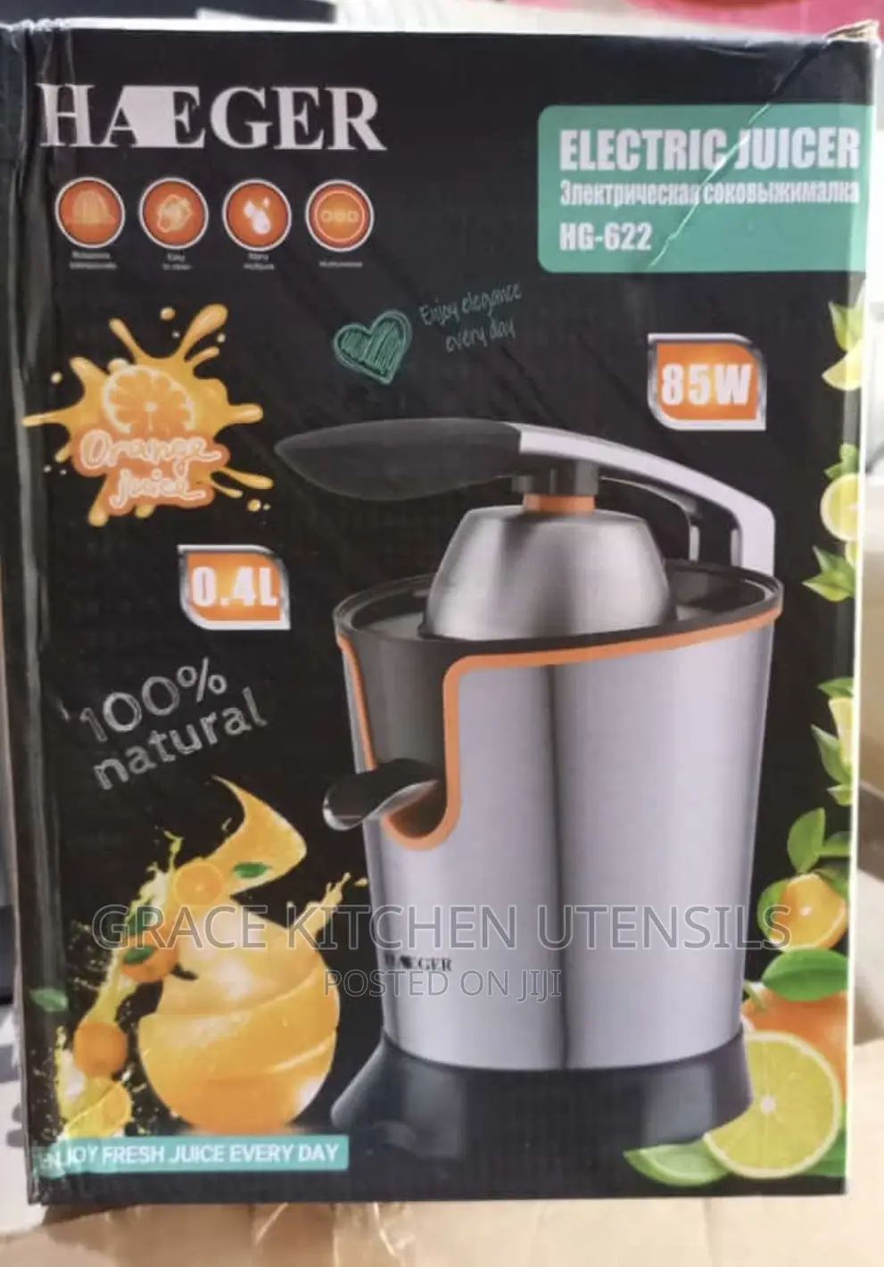 Hand Electric Juicer, 800ml Fruit Juicer,